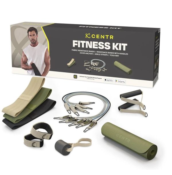 Zestaw Centr Fitness Kit (3x guma oporowa, ekspander, mata do jogi) (CFK)
