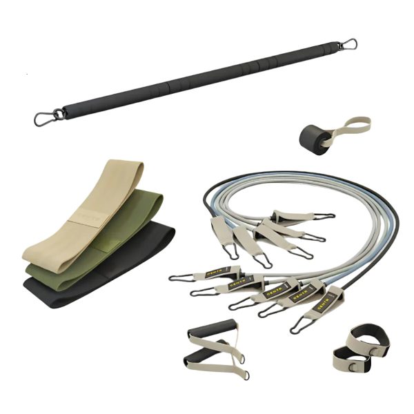 Zestaw Centr Workout Kit - 3szt gum oporowych, 5 ekspanderów, 1 gryf (CWK) - obrazek 2