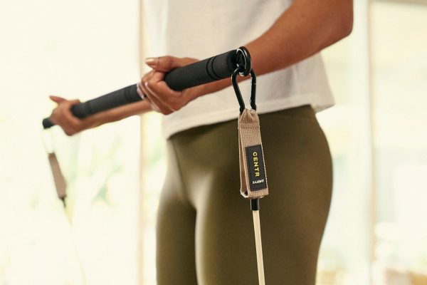 Zestaw Centr Workout Kit - 3szt gum oporowych, 5 ekspanderów, 1 gryf (CWK) - obrazek 9